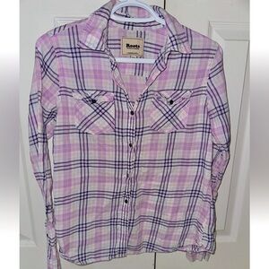 Roots plaid shirt. Size Medium excellent condition no flaws.